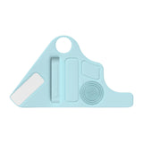 Maxbell Silicone Makeup Pad Storage Makeup Brush Cleaning Mat for Art Supplies Brush Blue