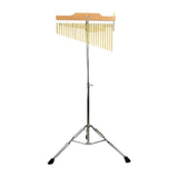 Wind Chimes Percussion Classic Single Row for Practice Performance Classroom 25 Note Argent Rack