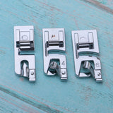 Maxbell 3 Pieces 3mm 4mm 6mm Narrow Rolled Hem Domestic Sewing Machine Presser Foot Feet - Aladdin Shoppers