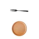 Maxbell Maxbell Durable Stainless Steel Tableware and Wooden Plate Party Kitchen Picnic Supplies