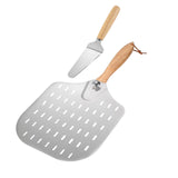 Maxbell Pizza Paddle & Cutter Set Easy Storage Pizza Shovel for Pastry Kitchen Bread Set C