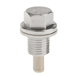 Maxbell 2xM12X1.25 Anodized Magnetic Engine Oil Pan Drain Bolt Plug for    Silver