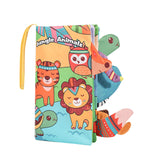 Maxbell Baby Cloth Book Toy Sensory Baby Toys Book for Infant Boys Girls 0-12 Months Jungle Animal