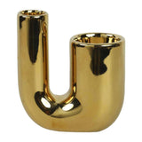 Maxbell Candle Holder Ornament Gifts Candle Stand for Wedding Reception Home Dinning Golder