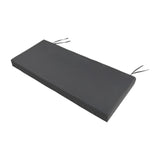 Maxbell Garden Bench Cushion 8 cm Thick Soft Bench Pad for Lounger Porch Swing Couch Dark Gray