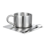 Maxbell Stainless Steel Coffee Cup Set Portable Espresso Cup for Home Camping Office