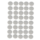 Maxbell 40x Round Stainless Steel Tag  Findings Pet Identification Metal Blank 18mm