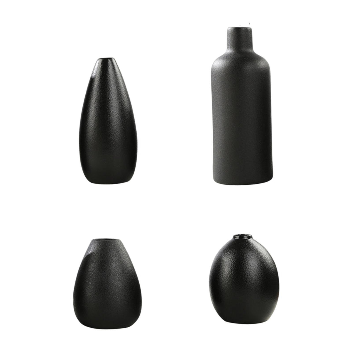 Maxbell 4Pcs Ceramic Vases Versatile Table Decorations for Bedroom Living Room Shelf