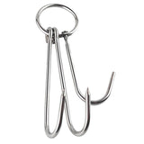 Maxbell 5x Double Hooks Hams Bacon Chicken Meat Hook Hanging Drying Tool 0.35x30cm