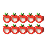 Maxbell 10Pcs Foldable Candy Boxes Paper Gift Packaging Box for Housewarming Holiday Red