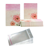 50x Earring Display Cards for Packaging Necklaces Earrings Bracelets D