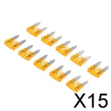 Maxbell 15x10 Pieces Mini 5A Blade Fuse Assortment Kit for Auto Car Truck Replacement