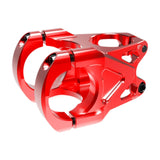 Maxbell Mountain Bike Stem Part 0 Degree Replacement for Downhill Road Bike Mountain Red
