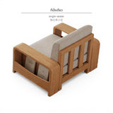 Maxbell Nordic Solid Wood Sofa · Perfect for Small Living Rooms 1 Seat