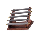 Maxbell Rings Display Stand Jewelry Organizer for Dressing Table Countertop Tabletop Gray 22x16.5x15.5cm