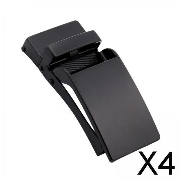 Maxbell 4xRectangle Automatic Buckle for 30-31mm Belt Men Pants Belt Buckles Belt Head Black