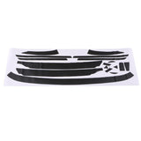 Maxbell 17 Pieces Front Bumper Hood Mesh Grille Carbon Fiber Stickers for VW CC