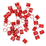 Maxbell 100pcs Hair Braid Cuff Adjustable Hair Rings Braid Beads Clips Decorations