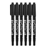 Maxbell 12Pcs Tattoo Pen Tattoo Skin Marker Marking Scribe Pen Fine Tip Black & Blue