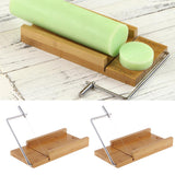 2x Stainless Steel Soap Cutter Soap Making Cutting Tool with Wire Slicer