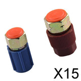 Maxbell 15xAC Quick Couplers Connectors High Low Side Port Adapter Retrofit R12 to R134