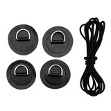 Maxbell D Ring Pad Patch Boat Deck Bungee Rope Kit for Stand Up Paddle Board Black - Aladdin Shoppers