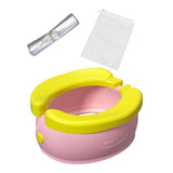 Maxbell Portable Kids Toilet Easy to Clean Reusable Travel Toilet for Boat Picnic RV Pink