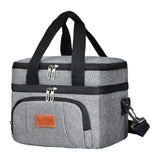 Maxbell Maxbell Insulated Cooler Bag Thermal Leakproof Delivery Bag for Travel Outdoor Beach Gray