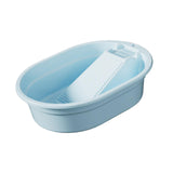 Maxbell Washboard Basin Multifunction Space Saving Washtub for Clothes Bathroom Home Blue