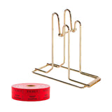 Maxbell Raffle Ticket Dispenser for Single Roll Tickets Trade Shows Charity Auctions Red Luxury Holder