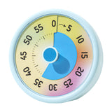 Maxbell Sixty Minute Desk Visual Timer No Ticking Task Reminder for Student Kids Adults blue