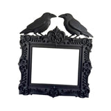 Maxbell Picture Frame Elegant Gothic Crow Decoration for Vanity Tabletop Living Room