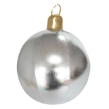 Maxbell Large Christmas Inflatable Ball Inflatable Balloon for Wedding Outside Patio Silver
