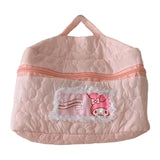 Maxbell Travel Makeup Bag Zipper Large Capacity Toiletry Bag for Friends Girls Women L Pink