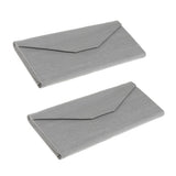 Maxbell Maxbell 2pcs Hard Eyeglasses Box Sunglasses Spectacles Protector Case Gray