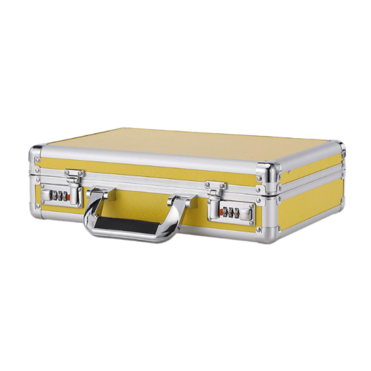 Maxbell Aluminum Alloy Hard Case with Lock Portable Tool Case for Travel files Tools S