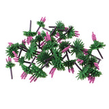 Maxbell 120Pcs Train Railway Scenery Layout Plastic Flower Trees Model Home Decor