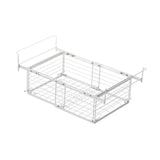 Maxbell Hanging Chest Freezer Basket Carbon Steel Storage Rack for Kitchen Farmhouse White