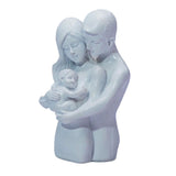 Maxbell Family Sculpture Modern Resin Family Figurines for Shelf Desktop Anniversary