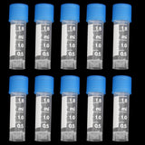 Maxbell 4x10pcs 1.8ml Plastic Graduated Cryovial Test Tube Sample w/ Screw Cap