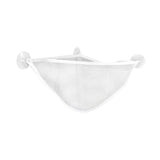 Maxbell Corner Shower Bag Bathroom Hanging Mesh Basket for Baby Boys and Girls White