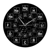 Maxbell Periodic Table of The Elements Wall Clock Mute for Living Room School Office
