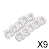 Maxbell 9x10pcs Plastic Curtain Track Runners Rail Runners with Eyelet