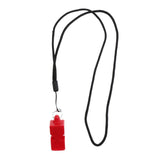 Maxbell Plastic Whistle with Lanyard for Emergency Survival Marine Safety Red - Aladdin Shoppers