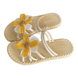 Maxbell Women Chrysanthemum Slippers Sandals Beach Slides for Party Wedding Shopping 36 to 37