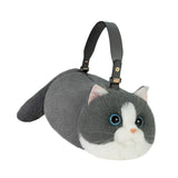 Maxbell Cat Handbag Realistic Lovely for Women Crossbody Bag for Events Style D
