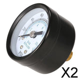 Maxbell 2x1/8" 0-160 PSI  Air Compressor Hydraulic Pressure Gauge Oil Meter 1.58" Dia