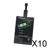 Maxbell 10xQi Wireless Charging Receiver Micro USB Charger Module for Android Phones