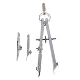 2 Metal Compass for Geometry Math Drawing Drafting Schools Office Stationery