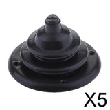 Maxbell 5x100mm 4 inch Rigging and Cable Boot for Boats - Rigging Hole Cover Black